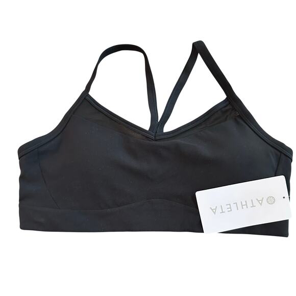 Athleta Vital Mesh Sports Bra A-C Cups Black M - Picture 3 of 8